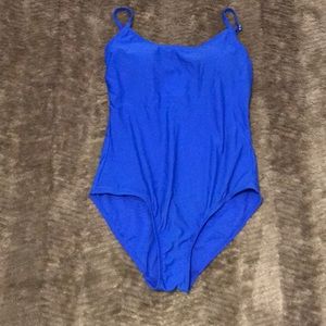 Electric Blue One Piece Bathing Suit